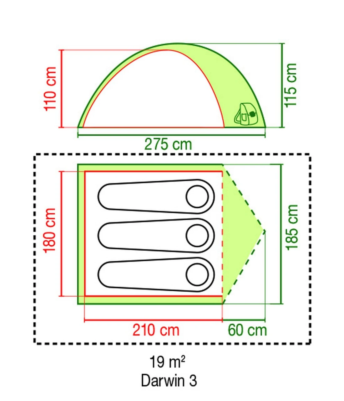 Coleman Darwin 3 Adventure Zelt Darwin 3 Adventure Zelt 5 Coleman Darwin 3 Adventure Zelt Darwin 3 Adventure Zelt – Bild 3