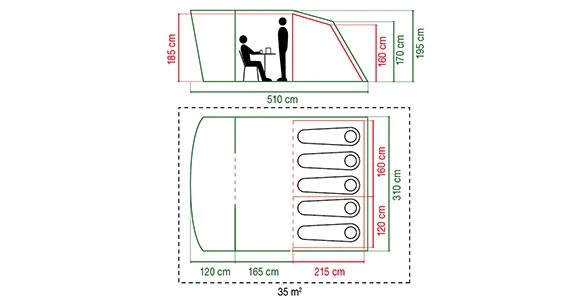 Coleman Rocky Mountain 5 Plus XL Familienzelt Rocky Mountain 5 Plus XL Familienzelt 7 Coleman Rocky Mountain 5 Plus XL Familienzelt Rocky Mountain 5 Plus XL Familienzelt – Bild 5