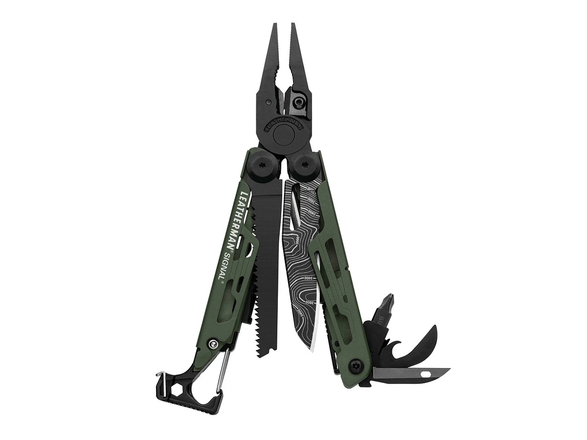 Leatherman SIGNAL Green Topo Inkl. Holster Nylon Black SIGNAL Green Topo Inkl. Holster Nylon Black 3 Leatherman SIGNAL Green Topo Inkl. Holster Nylon Black SIGNAL Green Topo Inkl. Holster Nylon Black